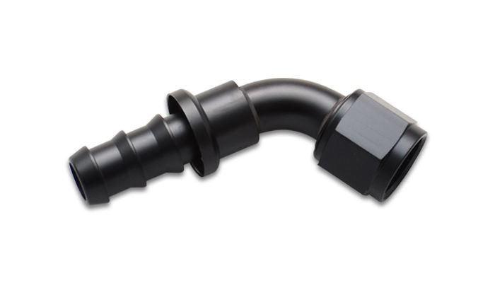 Push-On 60 Degree Hose End Elbow Fitting -12AN