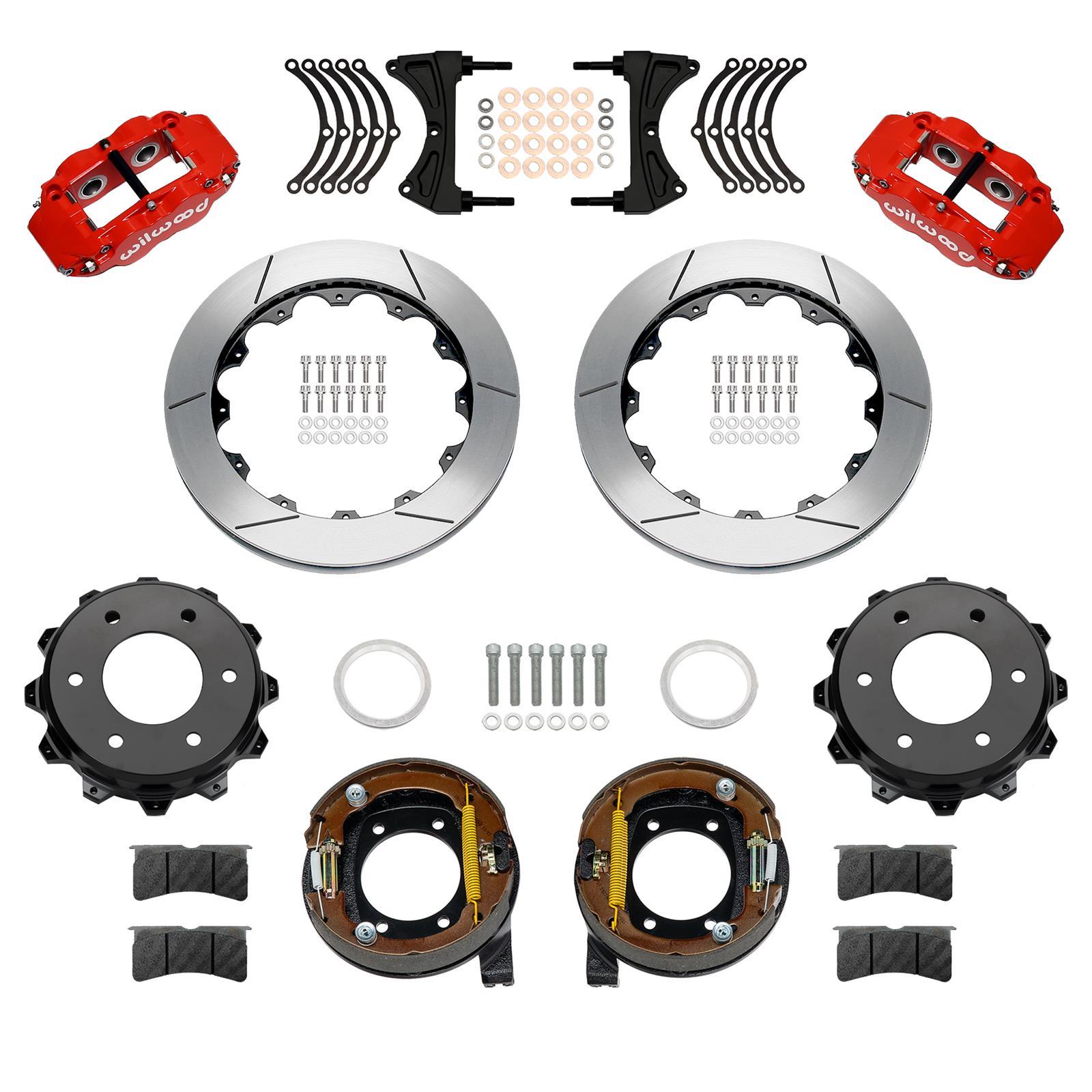 Rear Brake Kit Disc/Drum 71-91 Blazer FNSL4R Red