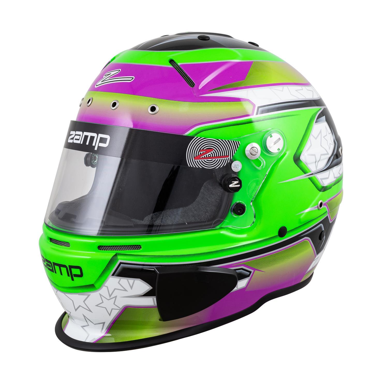 Helmet RZ-70E Switch L Grn/Purp SA2020/FIA.