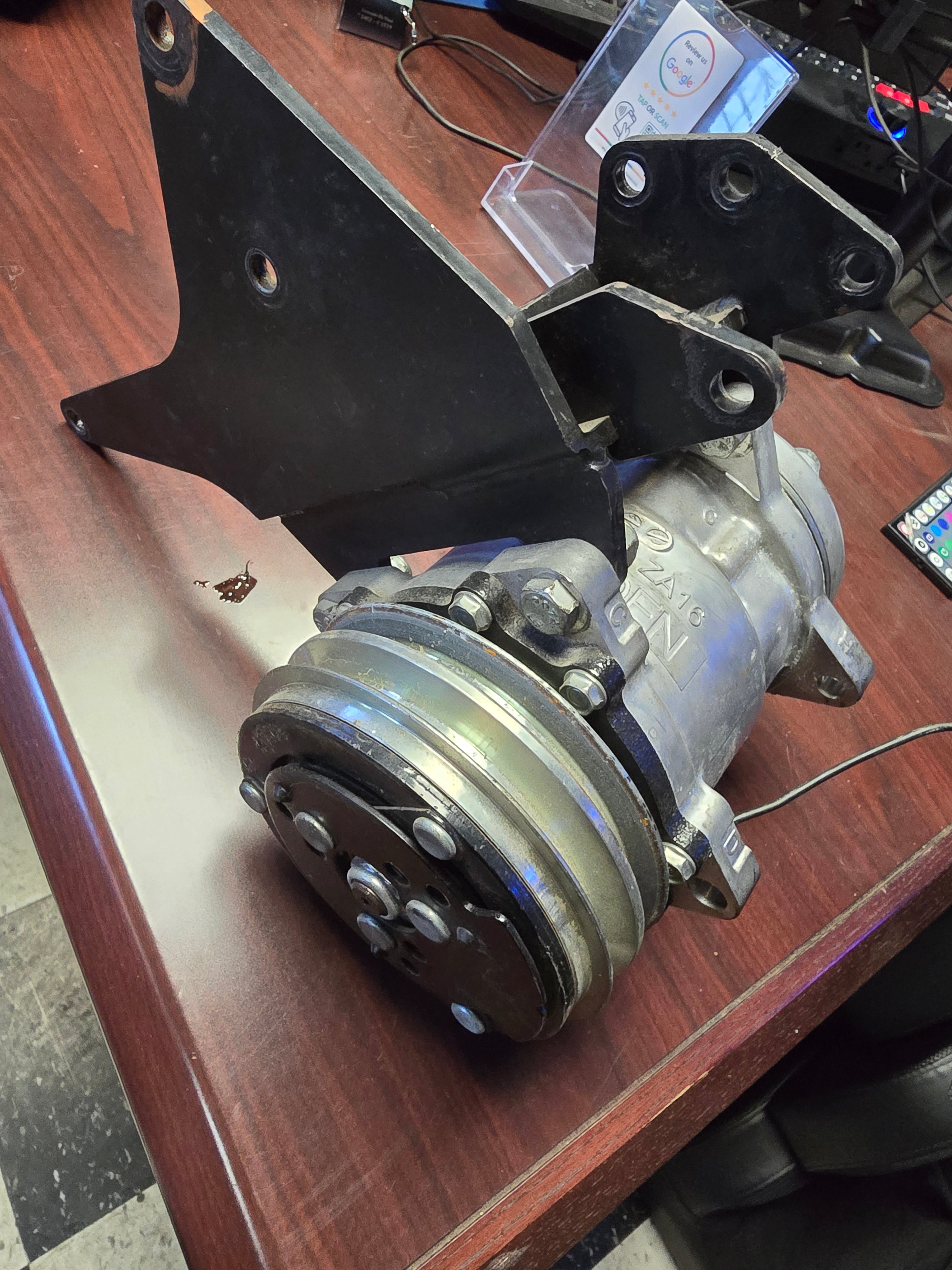 Sanden A/C Compressor & Bracket - USED