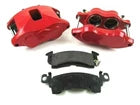 GM Chevelle Camaro Dual Piston Brake Calipers w/ Pads Red B12508R