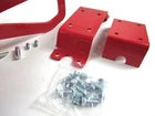 Universal Under-Floor Manual Brake / Hydraulic Clutch Pedal Assembly Red B11001