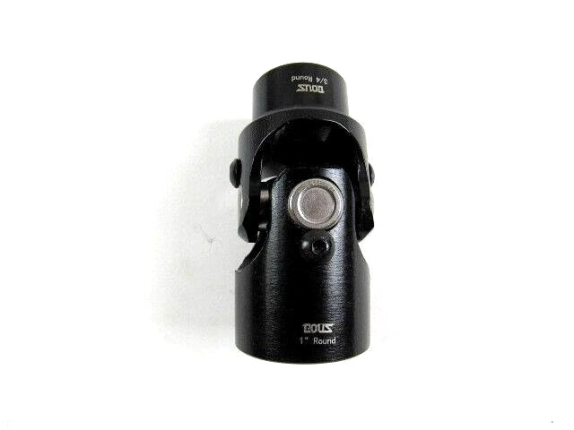 Universal Steering U Joint 1'' Round x 3/4'' Round Black S83102BK