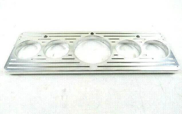 1940-41 Willys Aluminum CNC Dash Gauge Panel 5 Hole Polished W93021