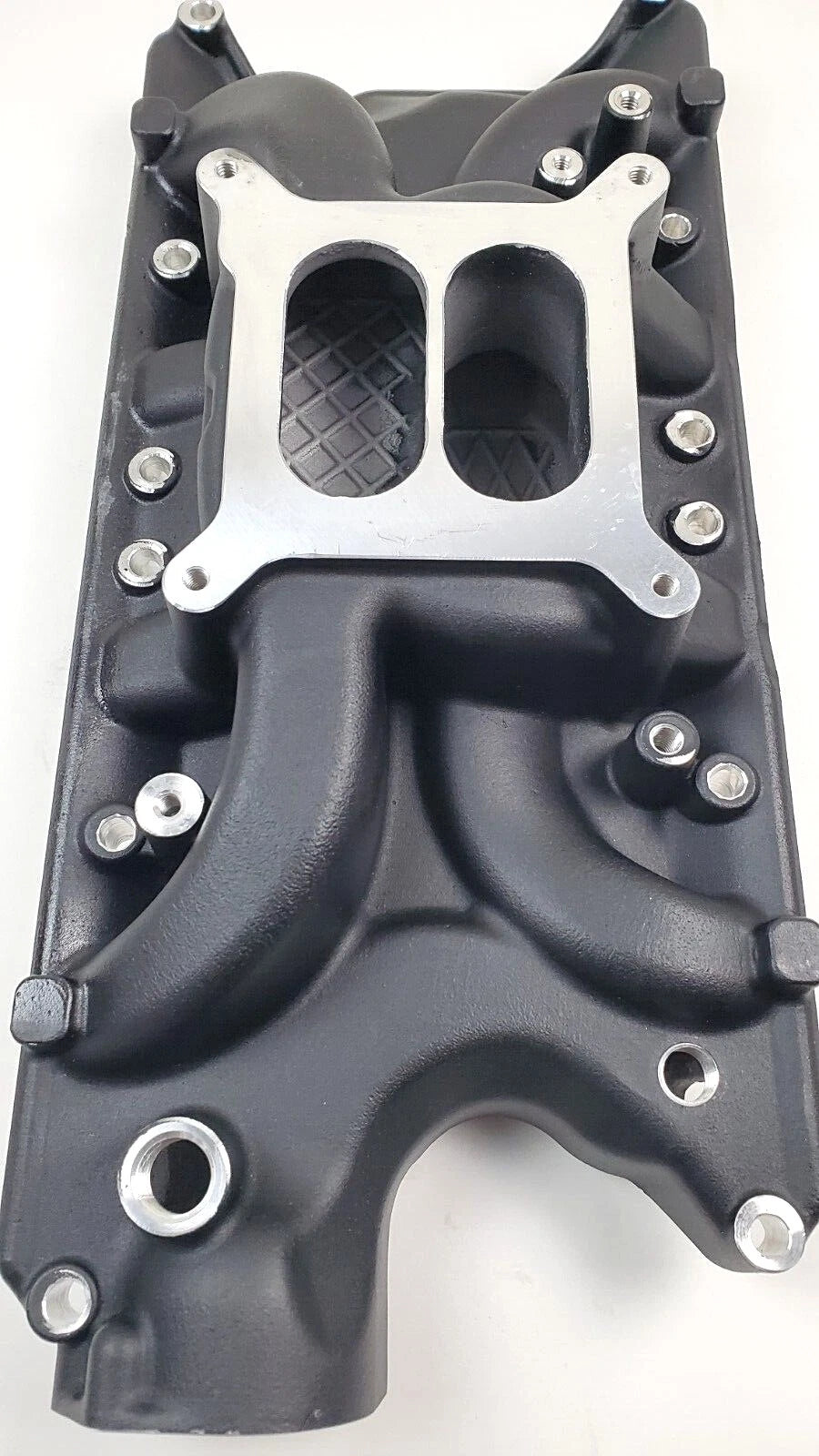 Small Block Ford 260 289 302 alum. Intake Manifold Dual Plane Black E42452BK