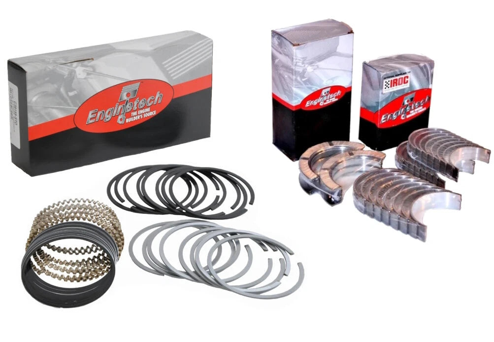 Main & Rod Bearings w/ Moly Piston Rings for Chevrolet LS Gen III IV 4.8L 5.3L