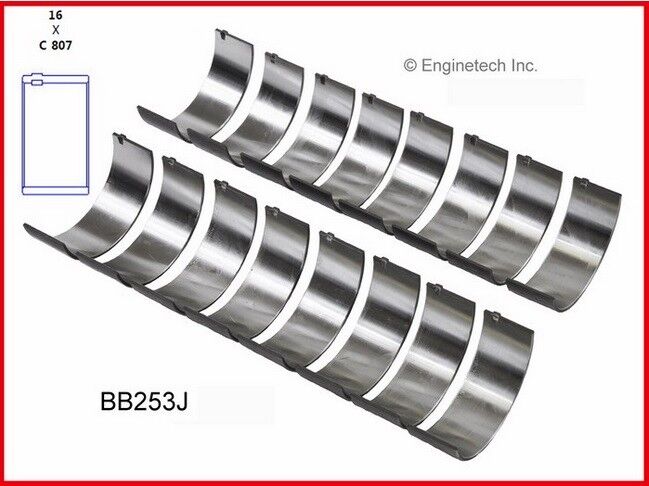 Camshaft Main & Rod Bearings Set for 1999-2003 Chevrolet Gen III 4.8 5.3 5.7 6.0