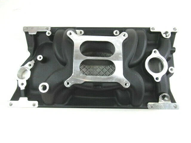 96-02 Chevy 350 383 Vortec Aluminum Intake Manifold Dual Plane Black E42422BK