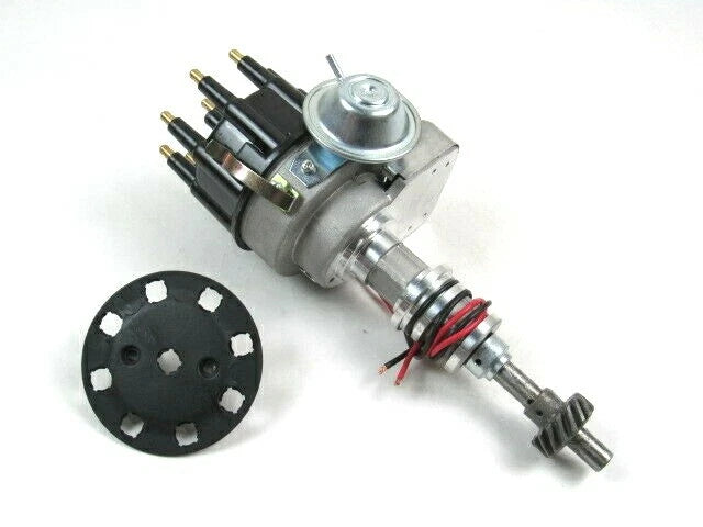 Ford 351C 351M 400 460 RTR Ignition Distributor w/ Vacuum Black Cap D33144BK