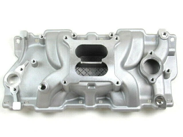 1955-86 SBC Chevy 283 327 350 Aluminum Intake Manifold 1500-6500 Satin E42403