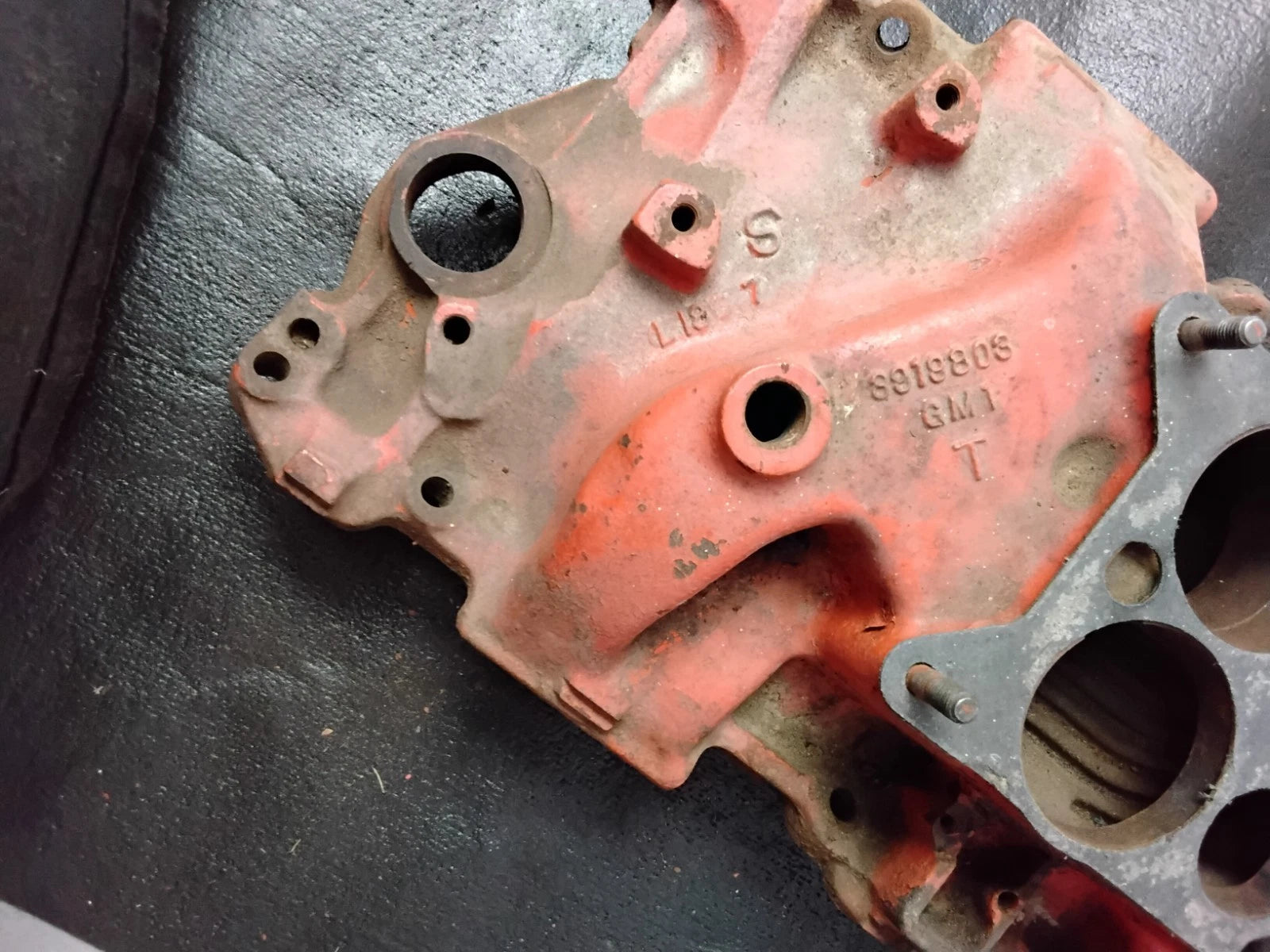 3919803 Codes Intake Manifold 1967 68 cast iron 350 327 GM 1 sbc Chevrolet V8