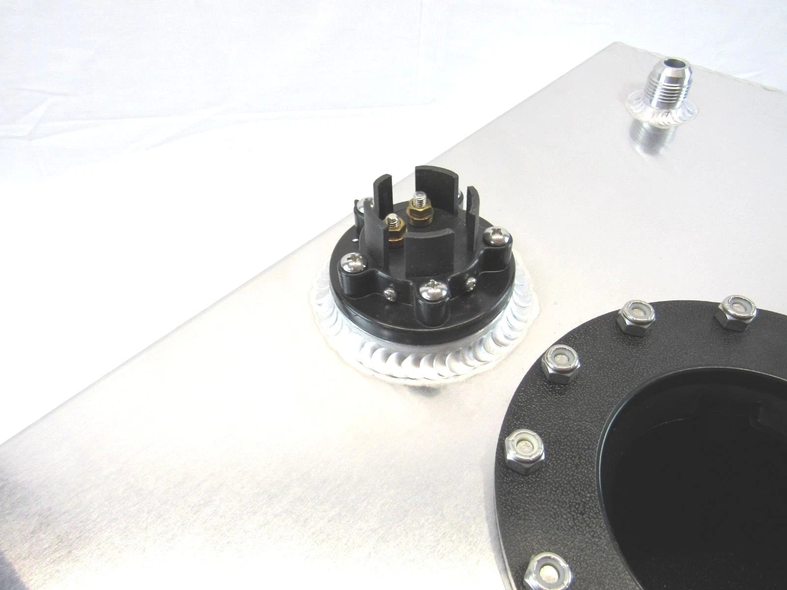 Aluminum 8 Gallon Fuel Cell W/ 0-90 Ohm Sending Unit Polished F51003P