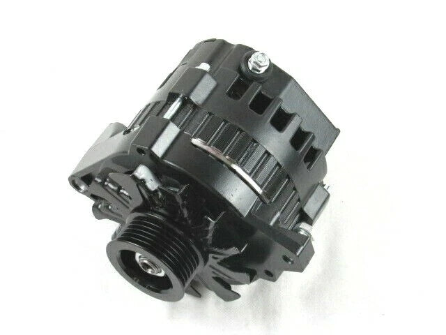 130 Amp High Output Alternator 1 Wire Serpentine pulley Black D32007BK
