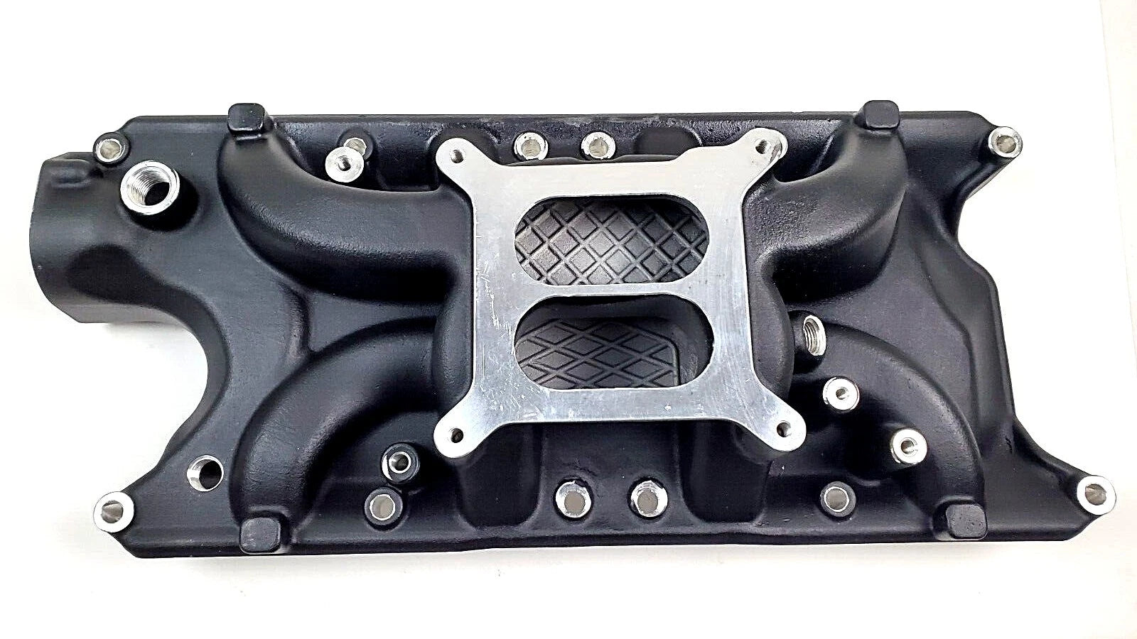 Small Block Ford 260 289 302 alum. Intake Manifold Dual Plane Black E42452BK