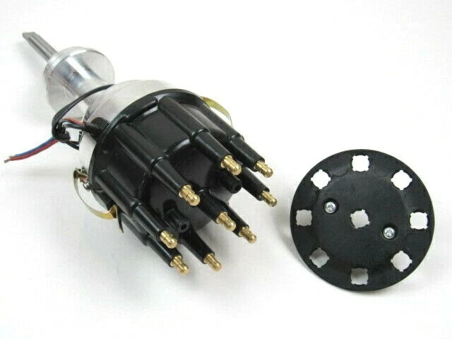 Chrysler 440 Pro Billet Race Aluminum Distributor Black Cap D33166BK