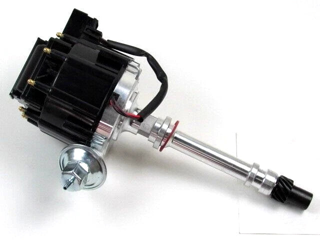 Chevy SBC 283-350 BBC 454 HEI Distributor Drive 65K Coil Black Cap D33100BK