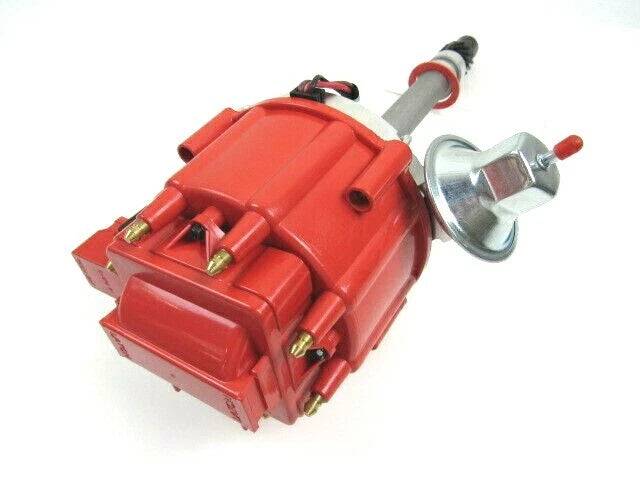 Chevy SBC 350 BBC 454 HEI Distributor w Tach Drive 65K Coil Red Cap D33102RD