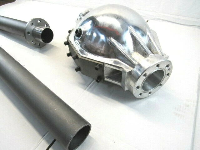 9“ Ford Aluminum Rear Center Housing w/ 3'' Axle Tubes & New Style Ends Polished C23005P/C23102/C23111