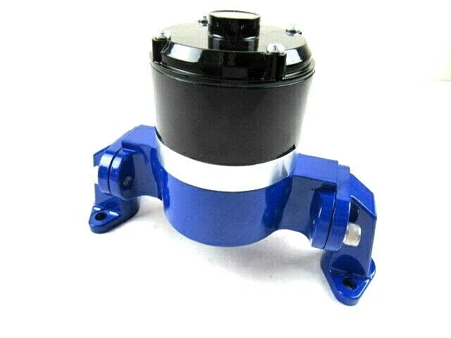 SBC 350 383 Chevy Aluminum High Flow 12V Electric Water Pump Blue K71302BU