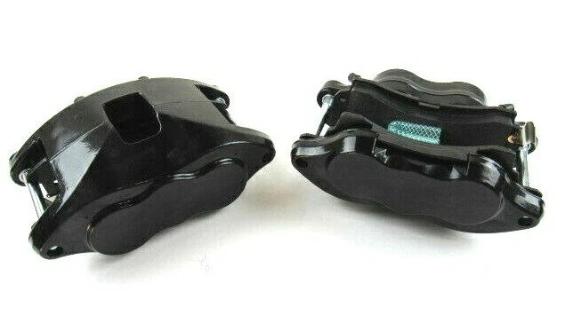 GM GTO Skylark Replacement Dual Piston Brake Calipers w/ Pads Black B12508BK
