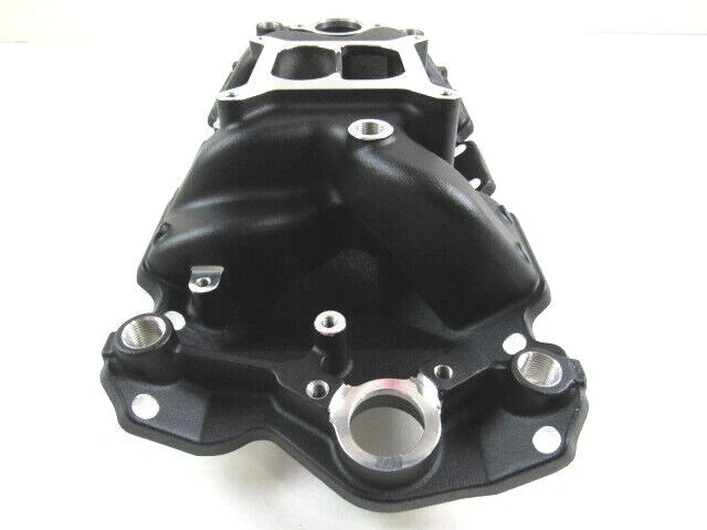 1959-95 Chevy 327 350 383 Air Gap Intake Manifold Black E42406BK