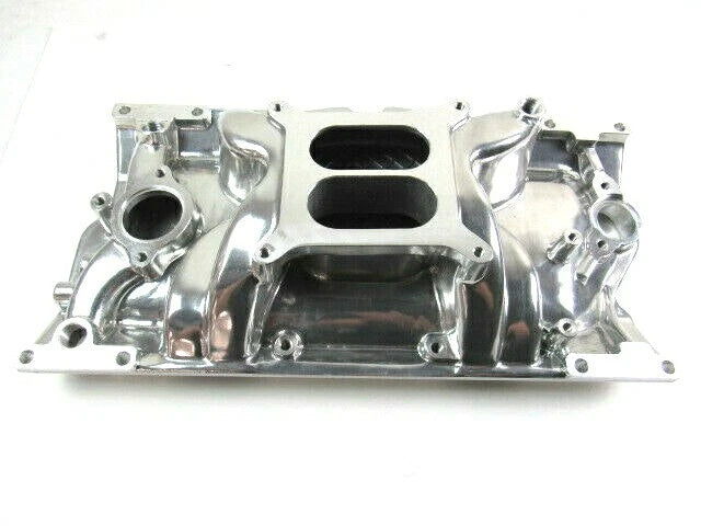 96-02 Chevy 350 383 Vortec Aluminum Intake Manifold Dual Plane Polished E42422P