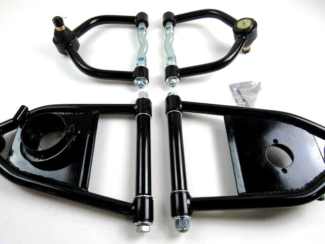 Mustang II 2 Control Arms Tubular Upper & Lower Coil Spring Black C21001K