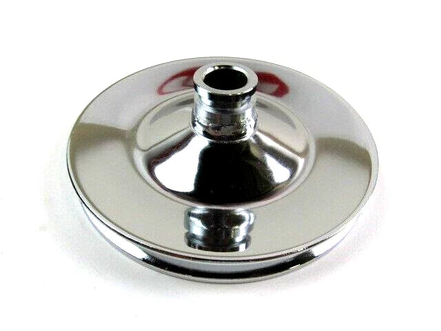 GM V-Belt Steel Power Steering Pulley Single Groove Chrome E43601C
