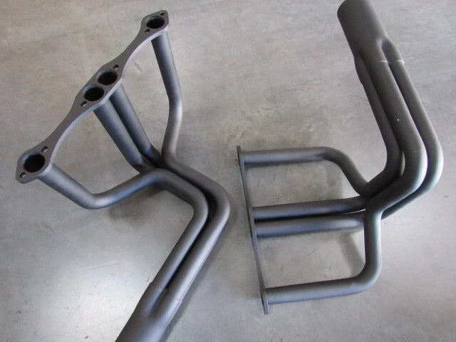 Hot Rod Hi Boy Chevy 327 350 Full Length Headers Black H60053BK