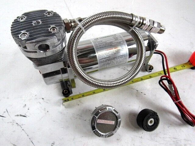 12v Universal Air Compressor 200psi Chrome Airbag Compressor D32051C