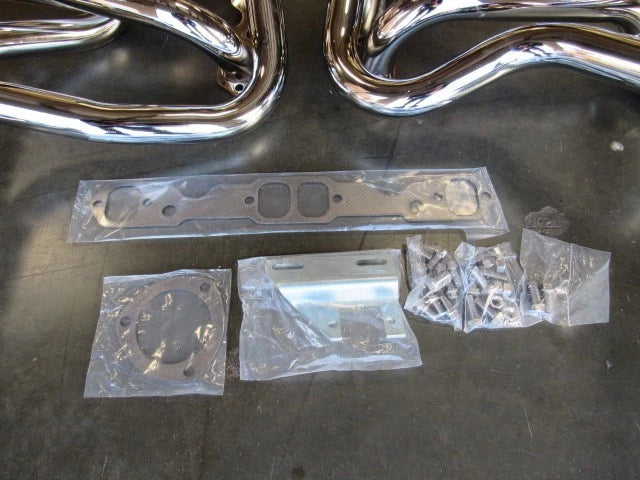 1964-74 SBC Chevy Chevelle, El Camino 283-400ci long tube headers Chrome