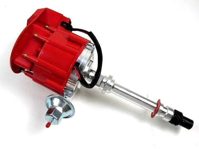 Chevy SBC 283-350 BBC 454 HEI Distributor Drive 65K Coil Red Cap D33101RD