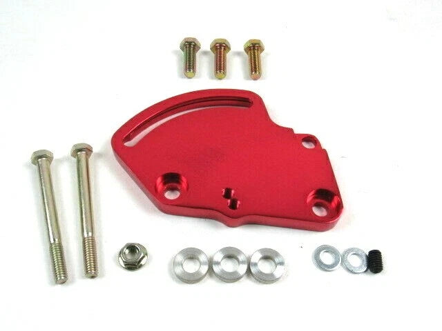 Chevy Aluminum Saginaw Power Steering Pump LH bracket Red Anodized S86205
