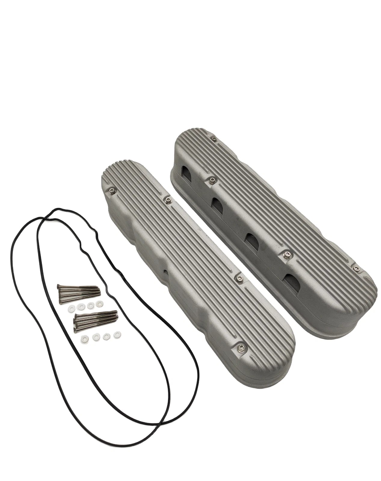 Raw Cast Aluminum Finned 2 PC Valve Covers for Chevy LS E41042