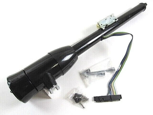 Universal 28'' Manual Tilt Steering Column W/ Key + Wheel Adapter Black S81033BK
