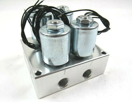 Air Ride 4 Port Valve Manifold -Air Bag Suspension 3/8'' NPT Silver An C21684CA