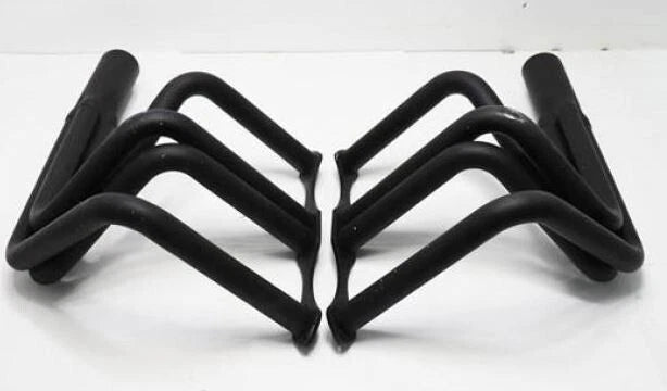 Chevy SBC 327 350 400 T Bucket Roadster Long Tube Header Set Black H60009BK