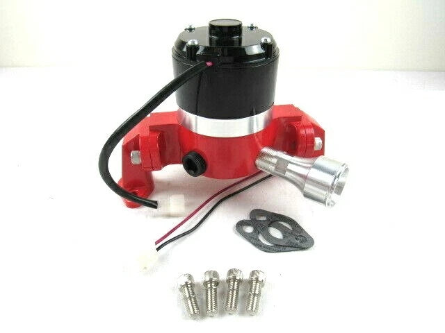 SBC 350 383 Chevy Aluminum High Flow 12V Electric Water Pump Red K71302R