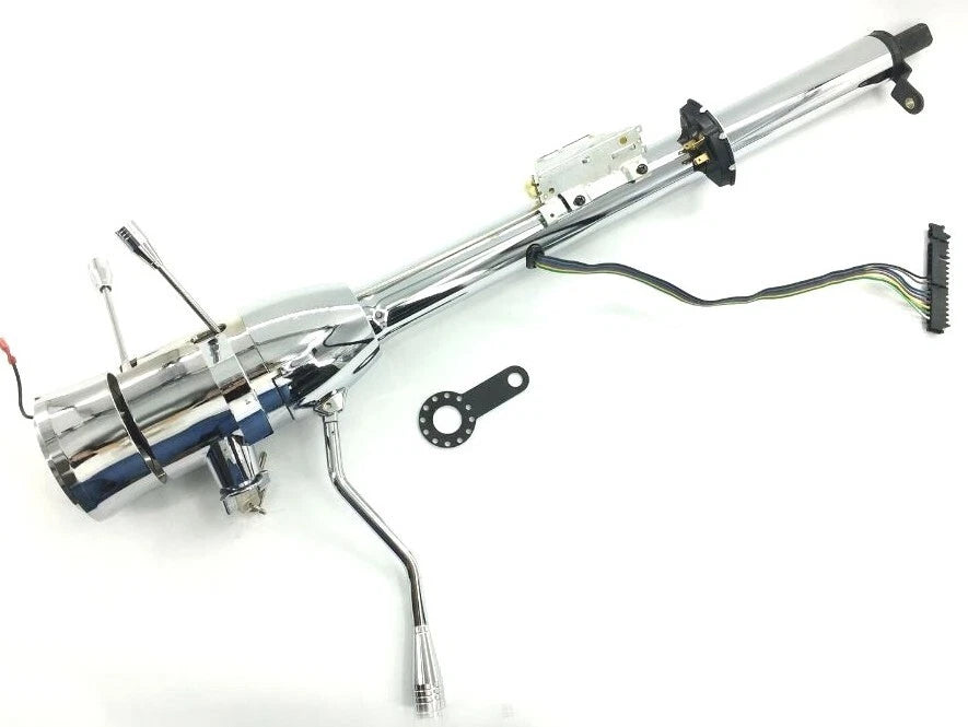 32" Tilt GM Steering Column Automatic W/ Key & Wheel Adapter Chrome S81024C