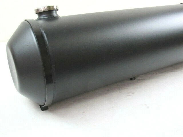 Universal Round Spun Aluminum 11 Gallon Fuel Tank, Center Outlet F52036BK