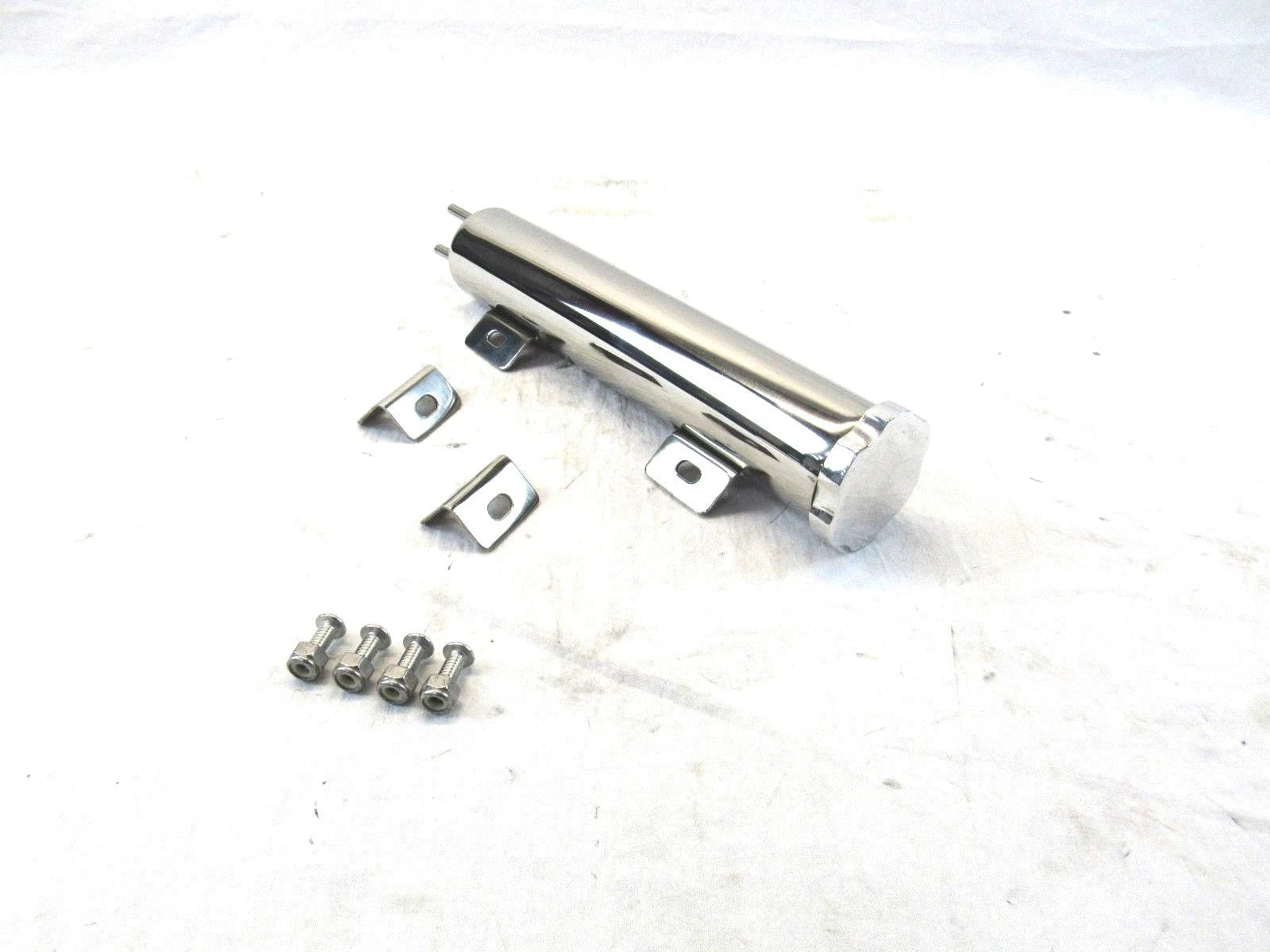 14oz. Universal Stainless Overflow Tank w/Mount 2" × 10“ Polished K72701