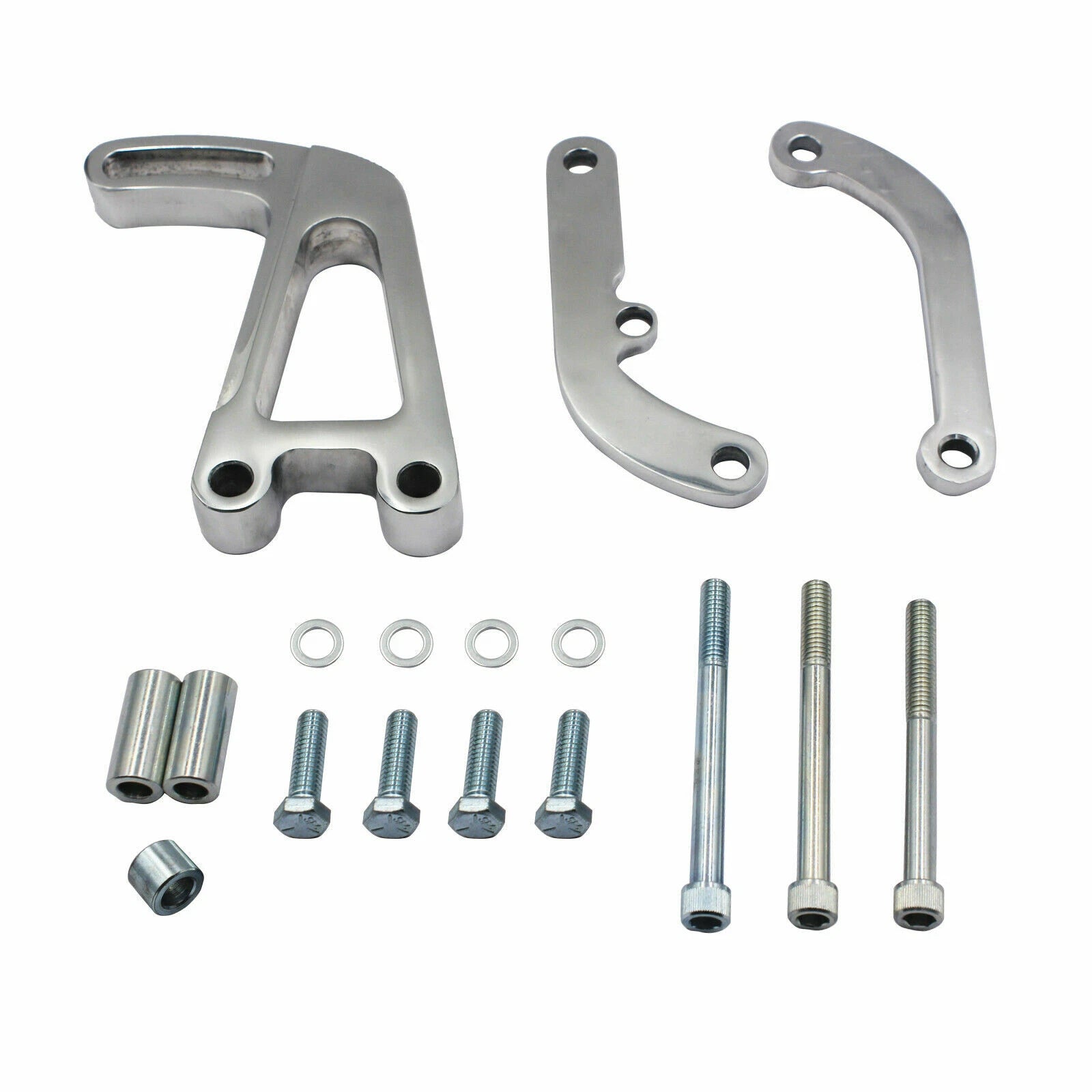 SBC Chevy 327 350 383 LWP Saginaw Power Steering Pump Bracket Polished E45691P