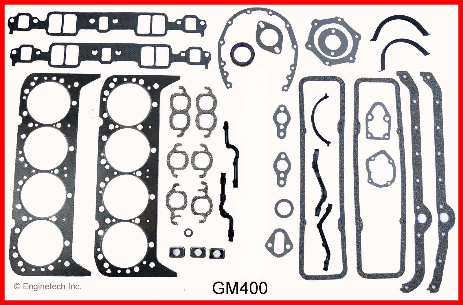 Rebuilder Engine Gasket Set for 1970-1980 Chevrolet SBC 400 6.6L V8 Car Truck