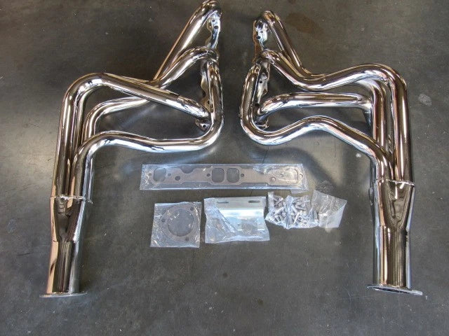 1964-74 SBC Chevy Chevelle, El Camino 283-400ci long tube headers Chrome