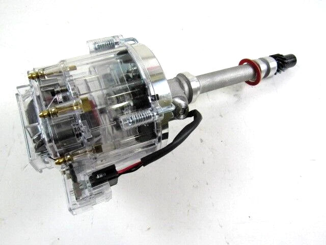 Chevy SBC 350 BBC 454 HEI Distributor w Tach Drive 65K Coil Clear Cap D33102C