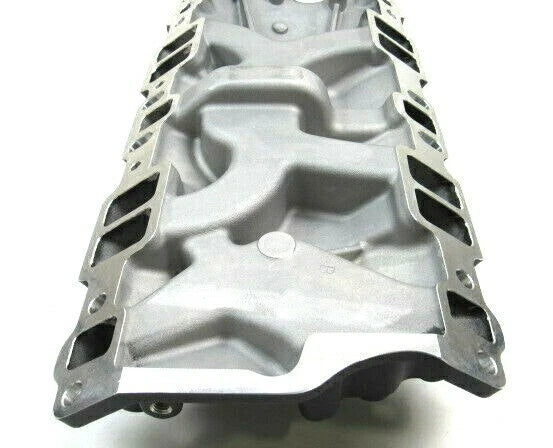 1957-95 Chevy SBC 350 383 Aluminum Dual Plane Intake Manifold Black E42401BK