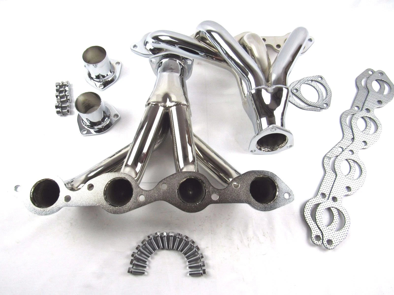 BBC Chevy 396 454 Shorty Block Hugger Header Chrome H60501C