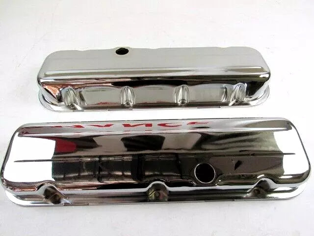 1965-95 Big Block Chevy 396-454 Short Steel Valve Cover Chrome E41532C
