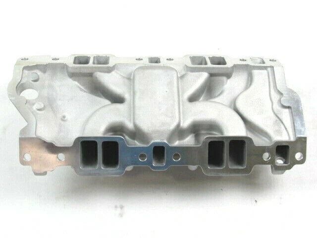 1955-86 SBC Chevy 283 327 350 Aluminum Intake Manifold 1500-6500 Satin E42403