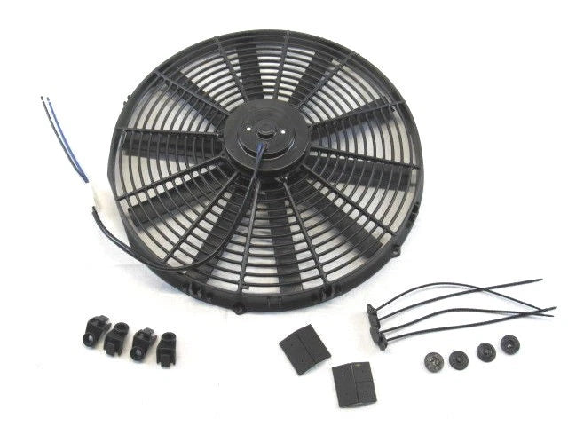 Universal 16'' Straight Blade 12v Reversible Electric Fan 2800cfm Black K72611